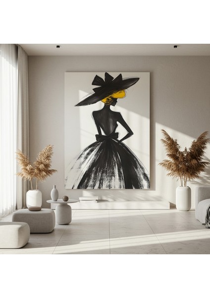 Şık Kadın Figürü Soyut Sanat Tablosu fırsatları