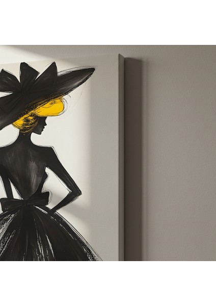 Şık Kadın Figürü Soyut Sanat Tablosu indirimleri