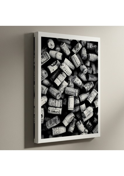 Şarap Mantarı Desenli Soyut Sanat Tablosu