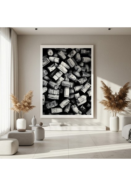 Şarap Mantarı Desenli Soyut Sanat Tablosu fırsatları