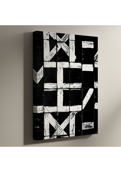 Soyut Geometrik Desen Tablosu