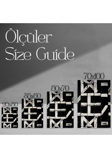 Soyut Geometrik Desen Tablosu modelleri