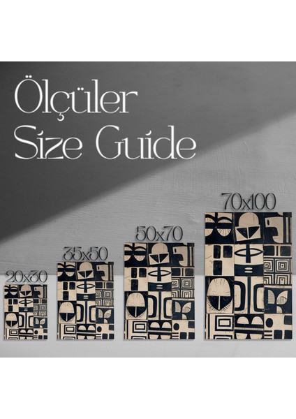 Soyut Geometrik Desenler Tablosu modelleri