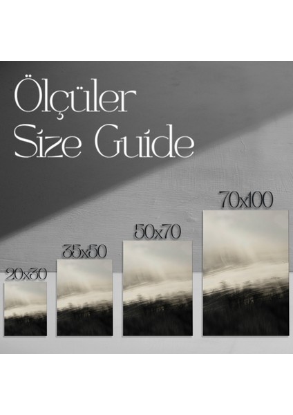 Soyut Sisli Manzara Tablosu modelleri