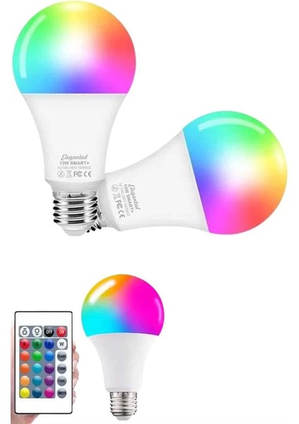 Ayarlanabilir Parlaklık Rgb LED Ampul Beyaz Lamba ve Renkli Ampul