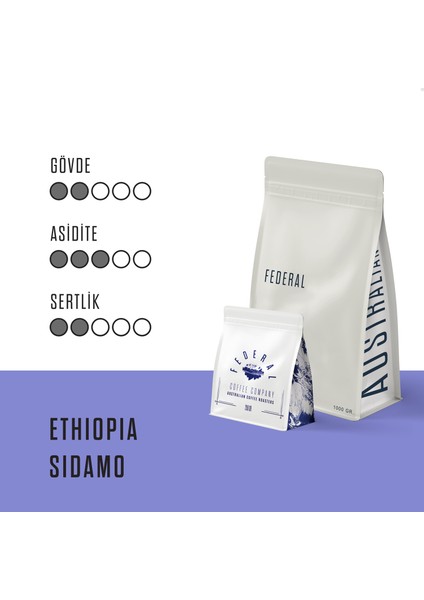 Ethiopia Sidamo (Çekirdek Kahve) 250GR modelleri