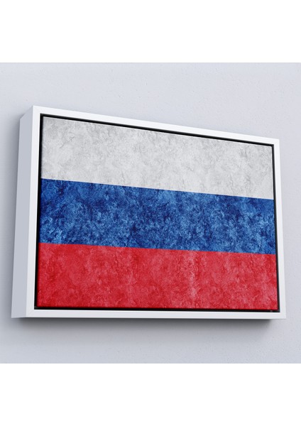 Çerçeveli Dekoratif Kanvas Tablo, Rusya BAYRAĞI-7271 fırsatları