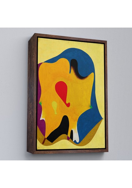 Çerçeveli Dekoratif Kanvas Tablo, Joan Miro - Sürreal TABLO-7417 fiyatları