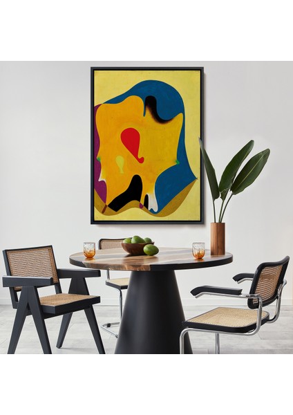 Çerçeveli Dekoratif Kanvas Tablo, Joan Miro - Sürreal TABLO-7417