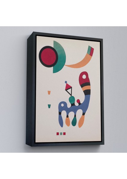 Çerçeveli Dekoratif Kanvas Tablo, Vasiliy Kandinsky - 11 Resim ve 7 Şiir Soyut TABLOSU-7485 modelleri
