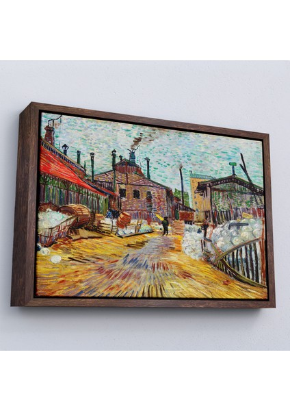 Çerçeveli Dekoratif Kanvas Tablo, Vincent Van Gogh Asnieresdeki Fabrika The Factory At ASNIERES-7166 fiyatları