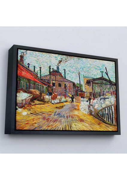 Çerçeveli Dekoratif Kanvas Tablo, Vincent Van Gogh Asnieresdeki Fabrika The Factory At ASNIERES-7166 fırsatları