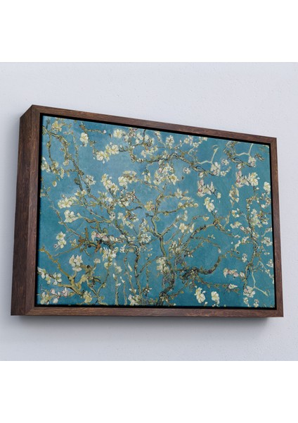Çerçeveli Dekoratif Kanvas Tablo, Vincent Van Gogh - Çiçek Açan Badem Ağacı TABLOSU-7050 fiyatları