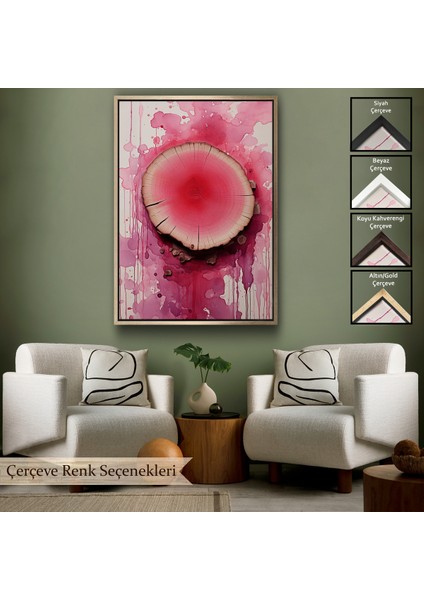 Çerçeveli Dekoratif Kanvas Tablo, Keşilmiş Kanlı Ağaç TABLOSU-7653