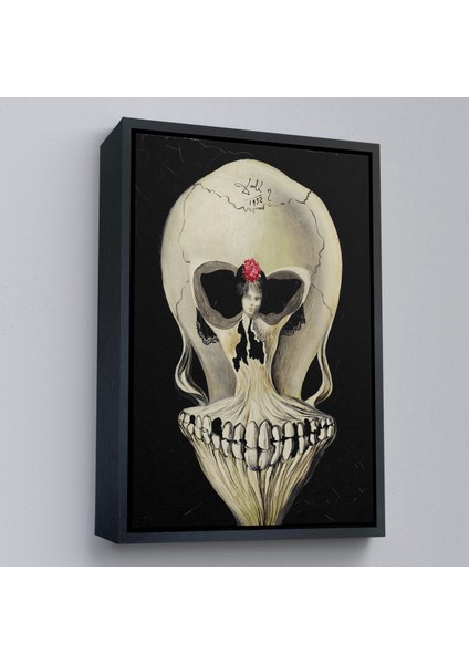 Çerçeveli Dekoratif Kanvas Tablo, Salvador Dali - Balerin ve Kafatası TABLO-7393 modelleri