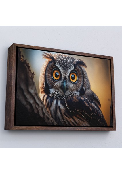 Çerçeveli Dekoratif Kanvas Tablo, Sevimli Baykuş TABLOSU-7223 fiyatları