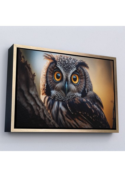 Çerçeveli Dekoratif Kanvas Tablo, Sevimli Baykuş TABLOSU-7223 modelleri