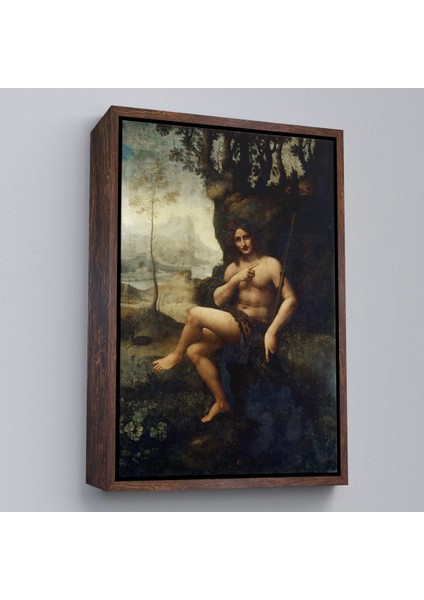 Çerçeveli Dekoratif Kanvas Tablo, Leohomedo Da Vinci - Francesco Melzi - Bacchus TABLO-7351