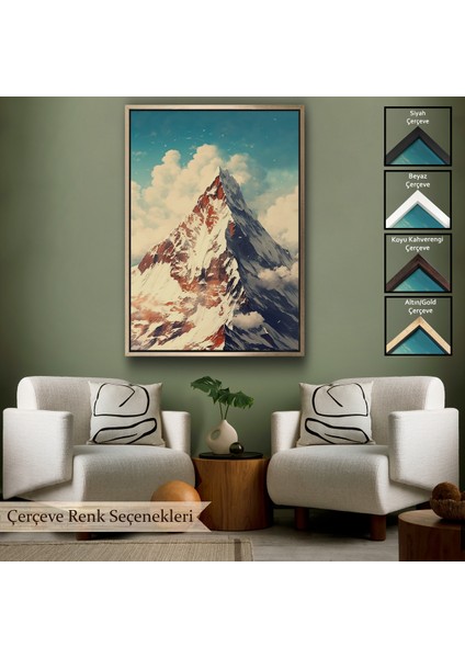 Çerçeveli Dekoratif Kanvas Tablo, Everest Dağı TABLO-7604