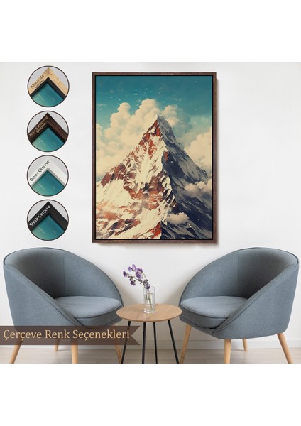 Çerçeveli Dekoratif Kanvas Tablo, Everest Dağı TABLO-7604