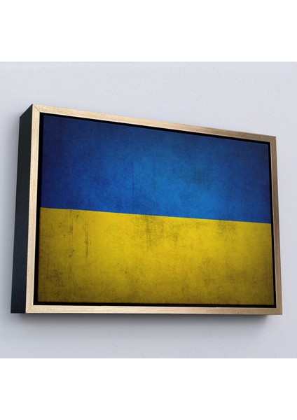 Çerçeveli Dekoratif Kanvas Tablo, Ukrayna BAYRAĞI-7270 modelleri