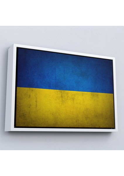 Çerçeveli Dekoratif Kanvas Tablo, Ukrayna BAYRAĞI-7270 fırsatları