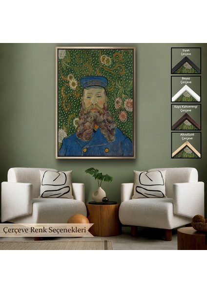 Çerçeveli Dekoratif Kanvas Tablo, Vincent Van Gogh - Joseph Roulin'in Portresi TABLO-7479