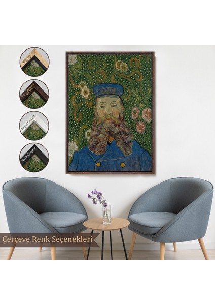 Çerçeveli Dekoratif Kanvas Tablo, Vincent Van Gogh - Joseph Roulin'in Portresi TABLO-7479