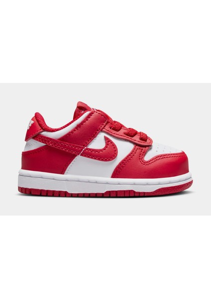 Dunk Low Td Kırmızı Beyaz Bebek Çocuk Deri Ayakkabı - Lastik Bağcıklı Kolay Giyilebilir -FB9107-119 fırsatları