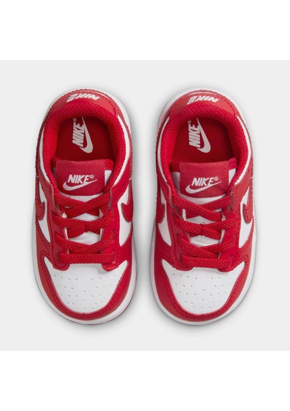 Dunk Low Td Kırmızı Beyaz Bebek Çocuk Deri Ayakkabı - Lastik Bağcıklı Kolay Giyilebilir -FB9107-119 indirimleri