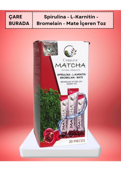 Matcha (Spirulina, L-Karnitin, Mate, Bromelain)