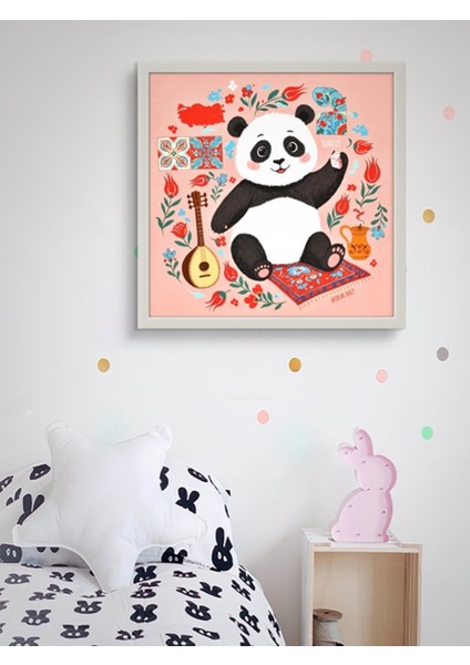 Türk Kültürü Panda LED Tablo – 60X60 cm | Sıva Üstü Montajlı, Tak-Çalıştır Sistem, Arapuarlı fırsatları