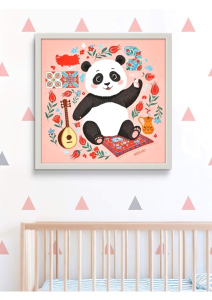 Türk Kültürü Panda LED Tablo – 60X60 cm | Sıva Üstü Montajlı, Tak-Çalıştır Sistem, Arapuarlı indirimleri