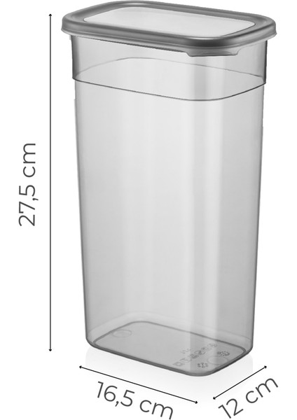 Gri 2'li Toz ve Tablet Deterjan Saklama Kutusu 3,2 Litre modelleri