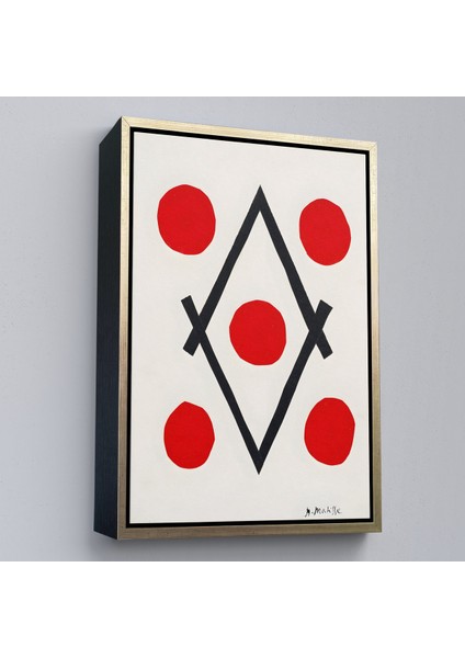 Çerçeveli Dekoratif Kanvas Tablo, Henri Matisse - Elmas Tablosu - LOSANGE-7322