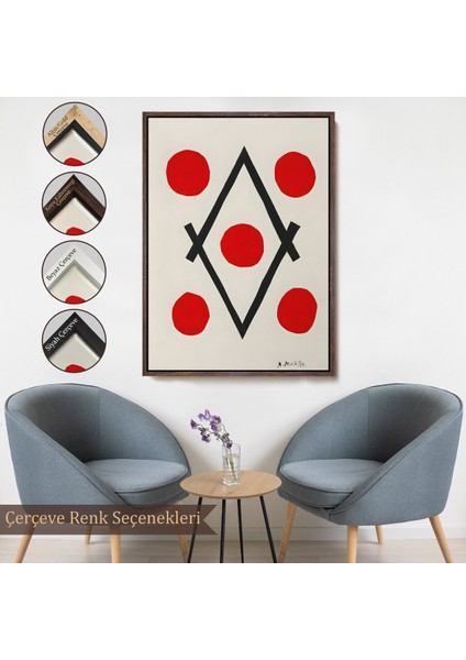 Çerçeveli Dekoratif Kanvas Tablo, Henri Matisse - Elmas Tablosu - LOSANGE-7322