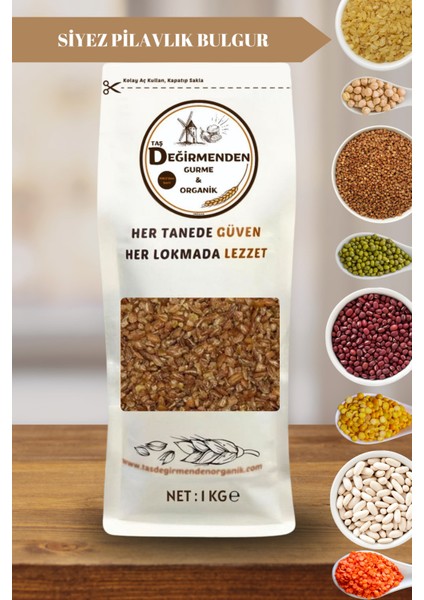 Organik Atalık Siyez Pilavlık Bulgur - 1 Kilo
