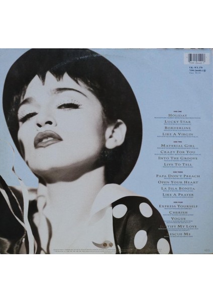 Madonna – The Immaculate Collection 2x Lp fiyatları
