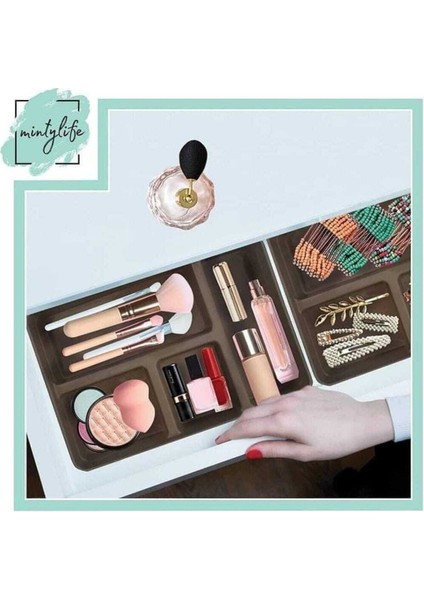 Beyaz Çok Amaçlı Düzenleyici Seti, 3'lü, Bej Renkli, Pratik ve Şık Depolama Çözümü