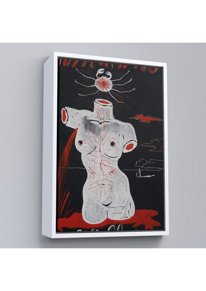 Çerçeveli Dekoratif Kanvas Tablo, Salvador Dali - Gerçeküstü Soyut TABLO-7402 fırsatları