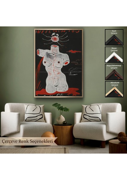 Çerçeveli Dekoratif Kanvas Tablo, Salvador Dali - Gerçeküstü Soyut TABLO-7402