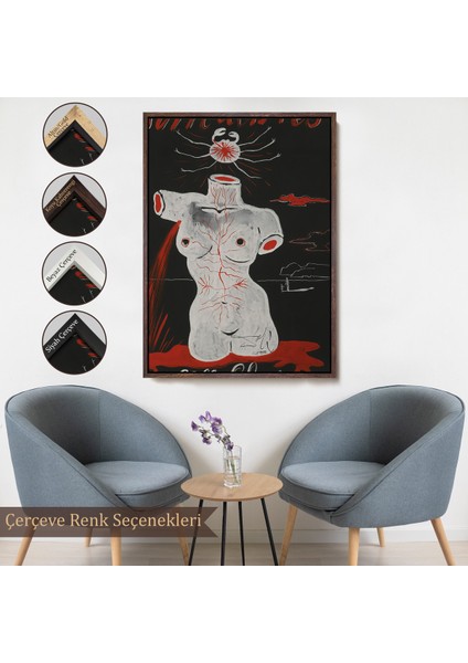 Çerçeveli Dekoratif Kanvas Tablo, Salvador Dali - Gerçeküstü Soyut TABLO-7402