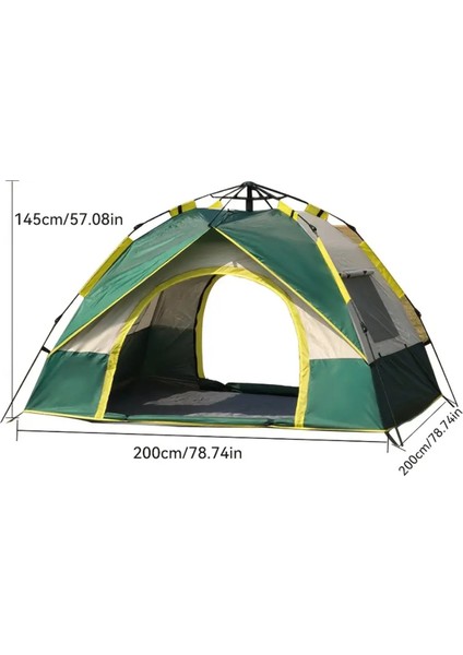 4 Kişilik Otomatik Açılan Kamp Çadırı - Fiberglas Direkler - Sineklikli Çift Kapı ve Çift Pencere fiyatları