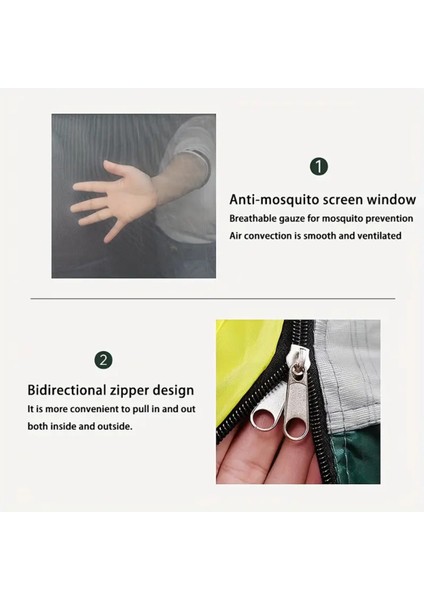 4 Kişilik Otomatik Açılan Kamp Çadırı - Fiberglas Direkler - Sineklikli Çift Kapı ve Çift Pencere