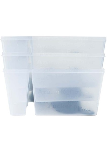 Renkli Un ve Şeker Kabı, Ölçü Kaşıklı, Pratik ve Şık Mutfak Gereci