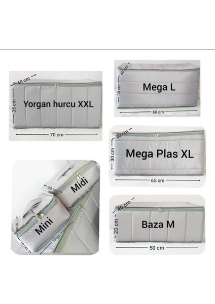 Gri Asil Hurç Mega L Boy, Şık ve Kullanışlı Dekoratif Saklama Çantası indirimleri