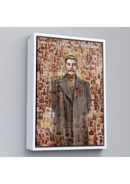 Çerçeveli Dekoratif Kanvas Tablo, Joseph Stalin Rusya ve Sovyetler Birliği Sscb TABLO-7731