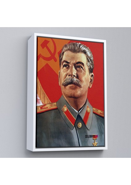 Çerçeveli Dekoratif Kanvas Tablo, Joseph Stalin Rusya ve Sovyetler Birliği Sscb TABLO-7683