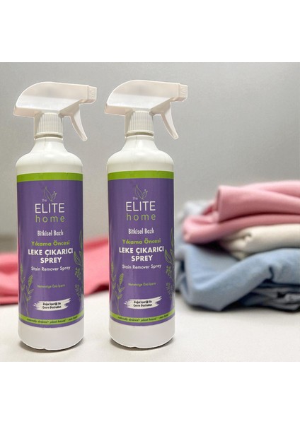 Bitkisel Bazlı Yıkama Öncesi Leke Çıkarıcı Sprey 750 ml (2 Li Set )