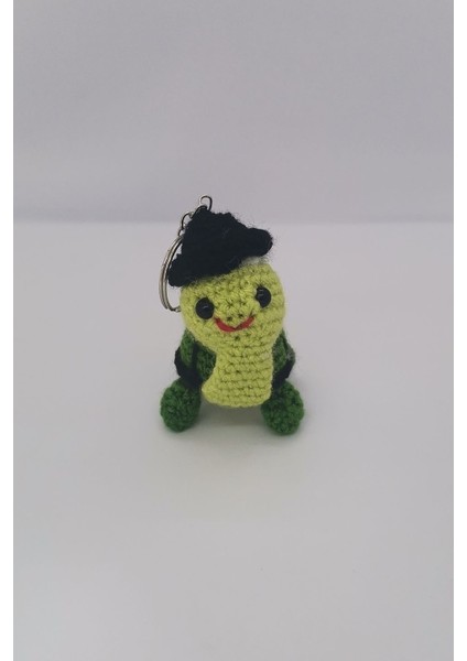 Amigurumi Tosbik Kaplumbağa Anahtarlık